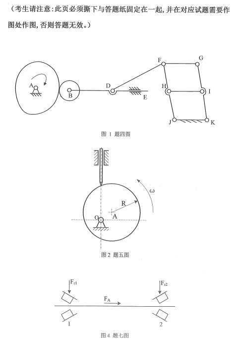 机械设计基础考研真题