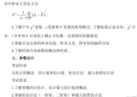 2021年考研数学三大纲